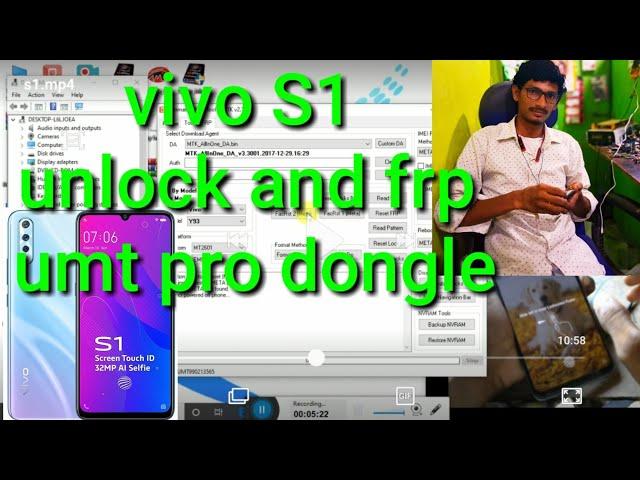 Vivo S1 unlock and frp umt pro dongle