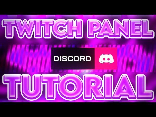 How to make TWITCH PANELS EASILY in Photopea!