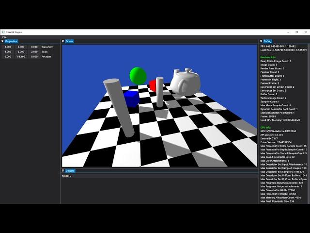 Vulkan Engine ImGui+Shadow Mapping