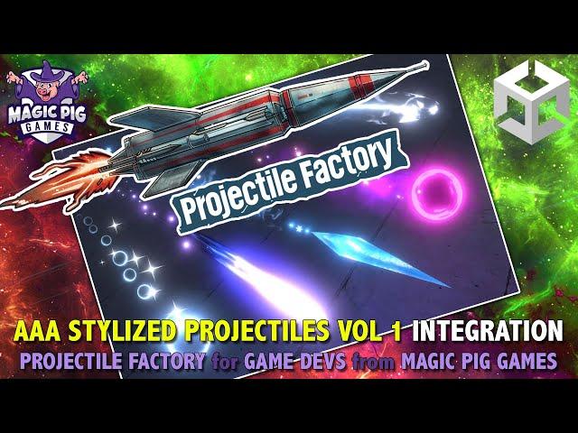 AAA Projectiles Vol 2 by HOVL Studio •  Projectile Factory Integration • For Game Devs