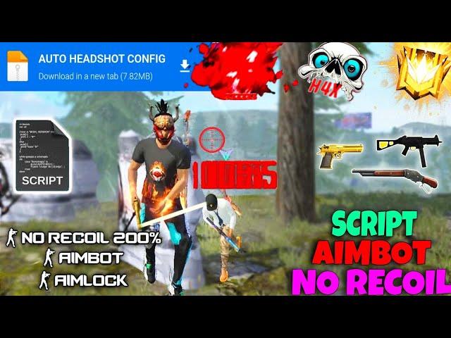 Free Fire Auto Headshot Config File Macro Aimbot + No Recoil Regedit ‼️ Antiban VIP Script 