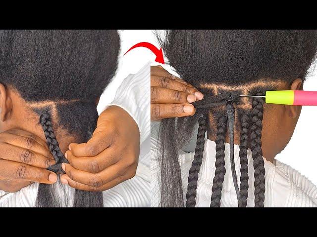 Easiest Box Braid Tutorial/ Any Beginner Can Try This!!