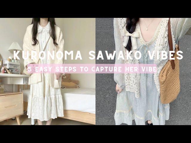 5 steps to have kuronuma sawako vibes 🫧 fashion and makeup tips