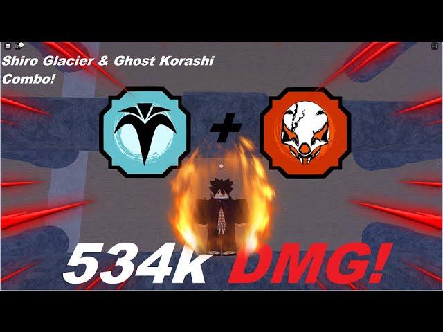 *534k DMG* Shiro Glacier & Ghost Korashi Combo| Shindo Life Combo| Shindo Life| SL2