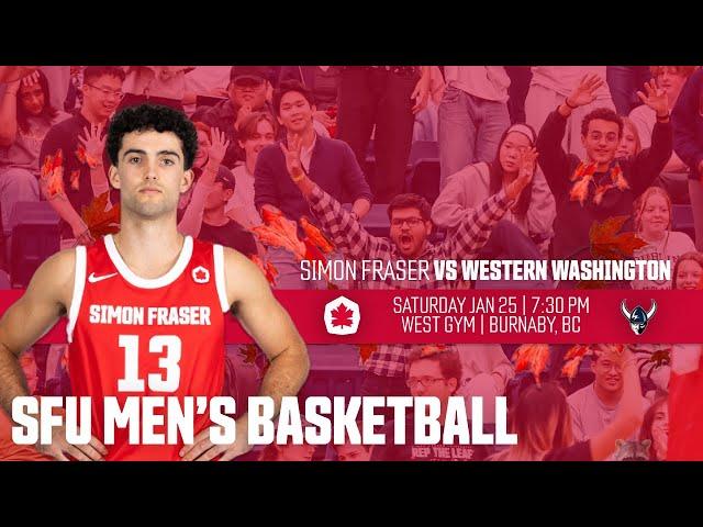 SFU Men's Basketball: Red Leafs vs Western Washington - Jan 25th, 2025