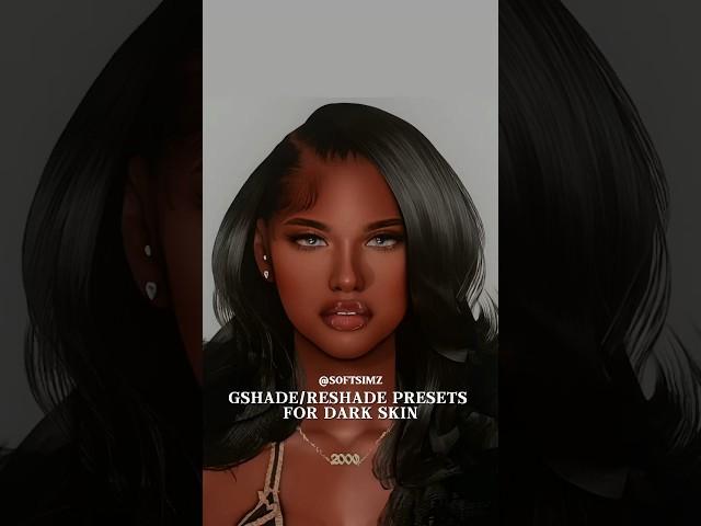 Gshade / Reshade Presets For Darker Skins #thesims4 #sims4 #sims4mods #shorts #shortsviral