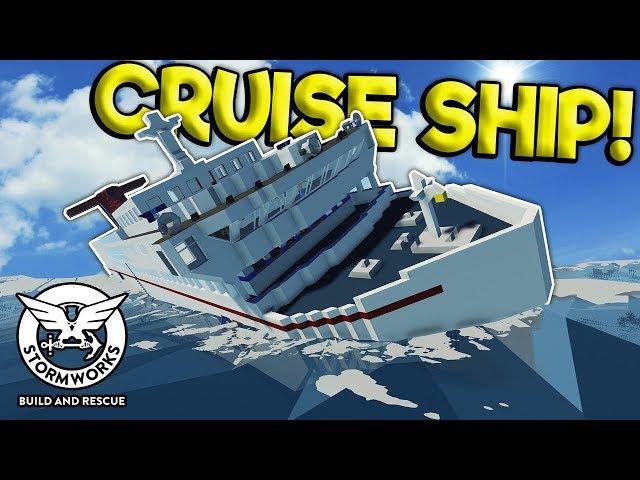 CRUISE LINER SINKING SHIP SURVIVAL! - Stormworks: Build and Rescue Multiplayer Gameplay