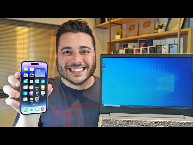 How To Transfer ANY FILE Between iPhone and Windows PC (FREE!)