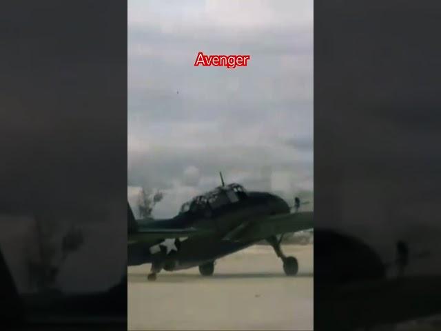 The TBF Avenger Roars in Vivid WW2 Color Film #avenger #tbm #tbf #ww2 #aviationhistory