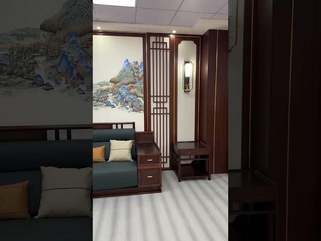 Timeless beauty solid wood TV feature wall#shortvideo