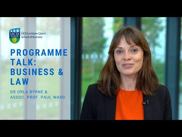 Business and Law at UCD