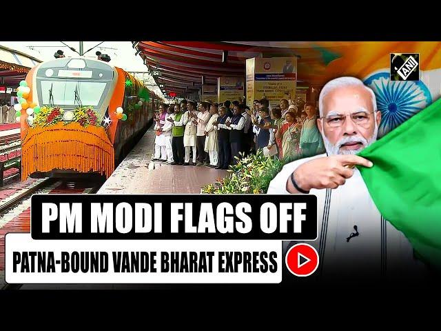 PM Modi virtually flags off Tatanagar-Patna Vande Bharat train at Tatanagar Railway Junction