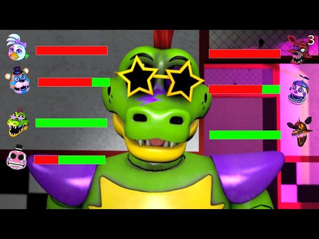 Top 5 Help Wanted 2 vs FNaF FIGHT Animations WITH Healthbars