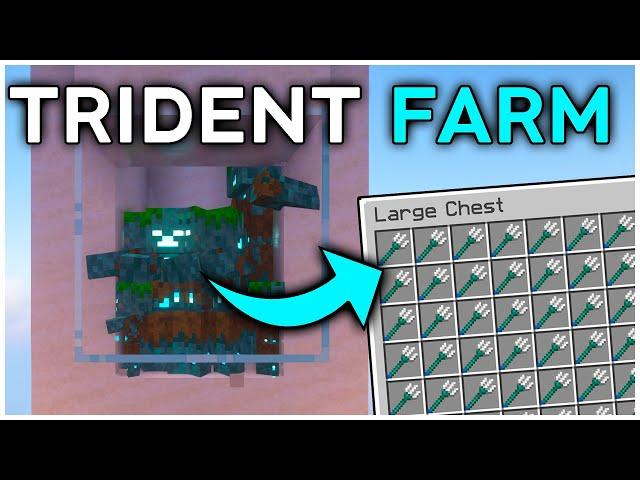 The BEST Trident Farm in Minecraft 1.21 (Tutorial)