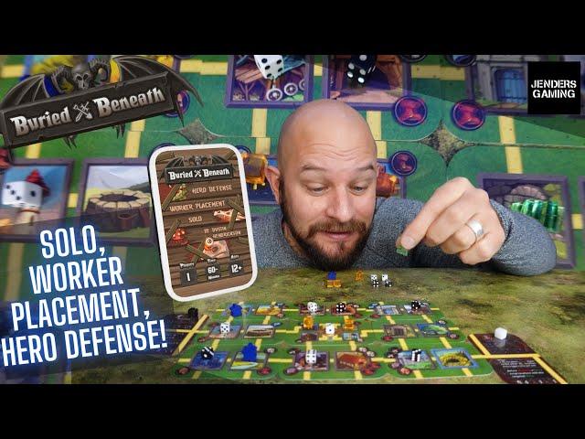 Solo Board Game Buried Beneath - Overview and how to play