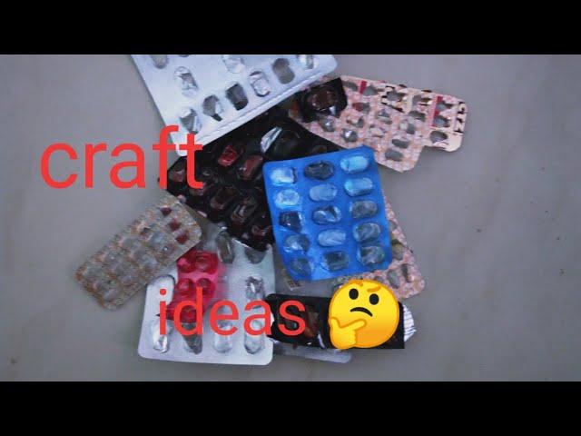 Amazing craft ideas //out of Empty medicine packets///