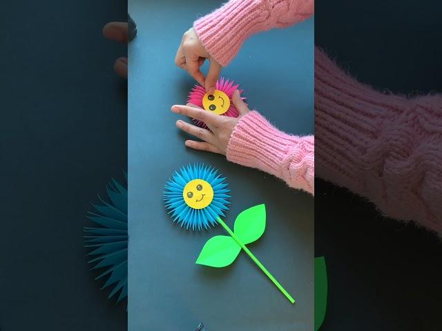 Paper flower for kids- Kids Craft #shorts