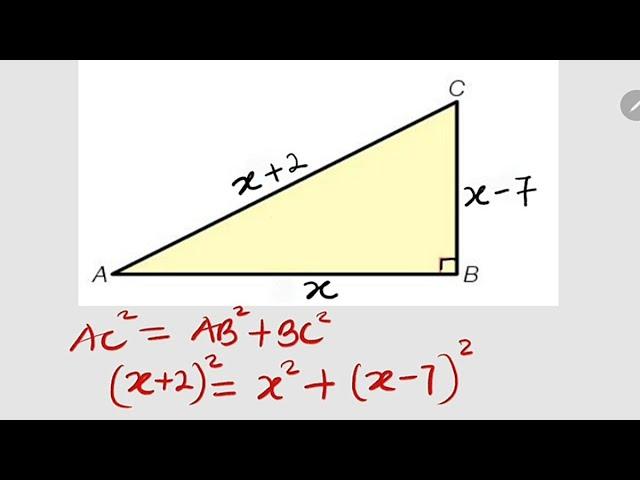 Finding Real Solution | Right Angled Triangle | Pythagoras Rule