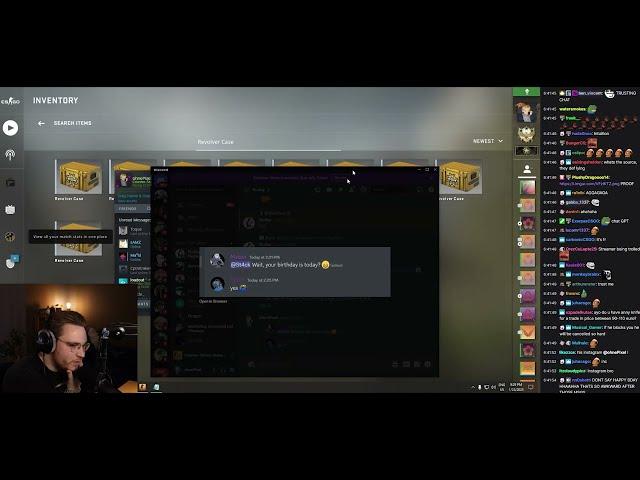 ohnePixel confronting st4ck on his birthday