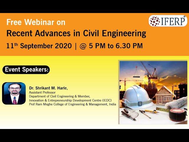 Live Webinar on Recent Advances in Civil Engineering | IFERP