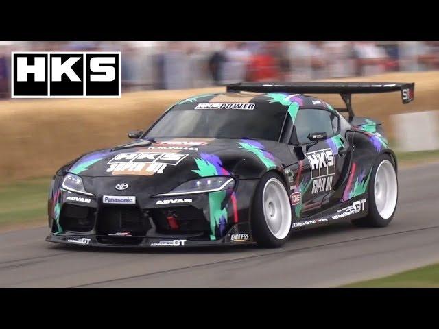 700HP 2JZ Toyota GR Supra Drift by HKS! - Nob Taniguchi at Goodwood FOS 2019!