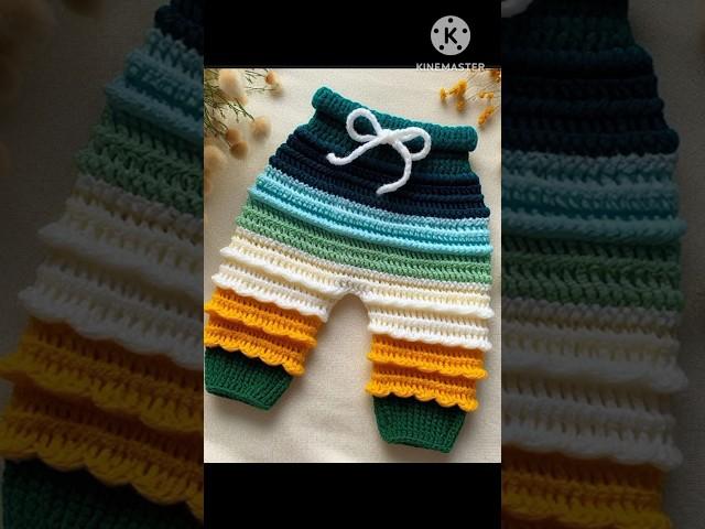 Crochet baby pants || Designer woolen pants || Creative Ideas @homecreations1202
