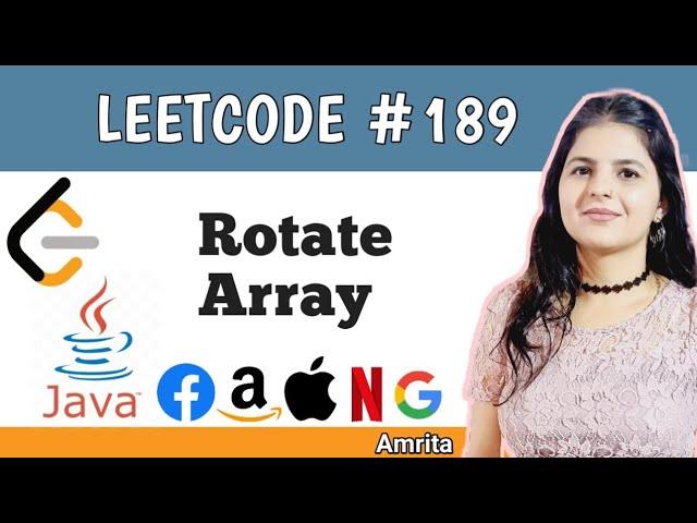 Rotate Array | Leetcode 189 | Top 150 interview question series