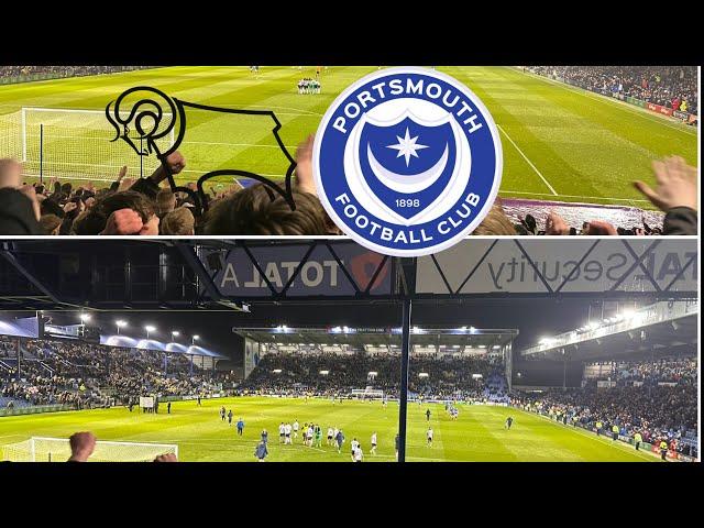 Top of the table clash! Portsmouth vs Derby County vlog