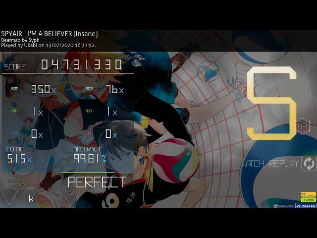 SPYAIR - I'M A BELIEVER [Insane] +HR | 1x100 FC 240pp