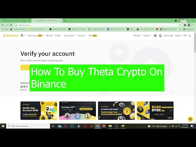 How To Buy Theta Crypto Token On Binance 2021