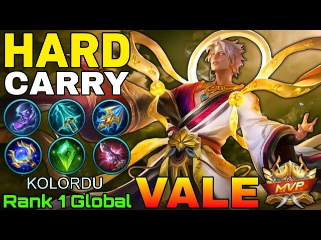 Hard Carry Vale Monster Midlaner - Top 1 Global Vale by KOLORDU - Mobile Legends