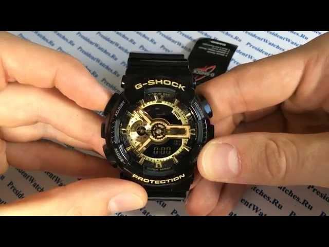 Как настроить Casio G-SHOCK GA-110GB-1AER - видео | Watch-Forum.RU