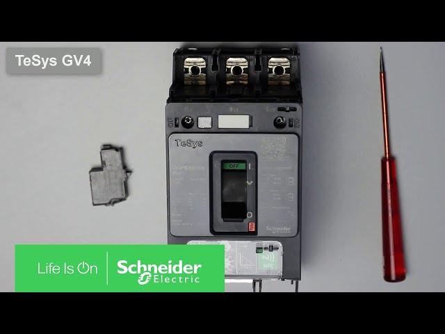 Montageanleitung: Hilfskontakte des Motorschutzschalters TeSys GV4 | Schneider Electric