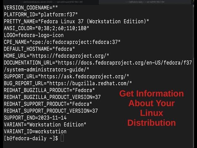 Two Commands to Get Information About Your Linux Distribution | Information About Your System