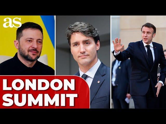 LEADERS arrive for LONDON SUMMIT on UKRAINE: ZELENSKY, TRUDEAU, MACRON...