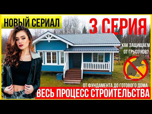 История про строительство каркасного дома. 21-32 день стройки. 3 серия