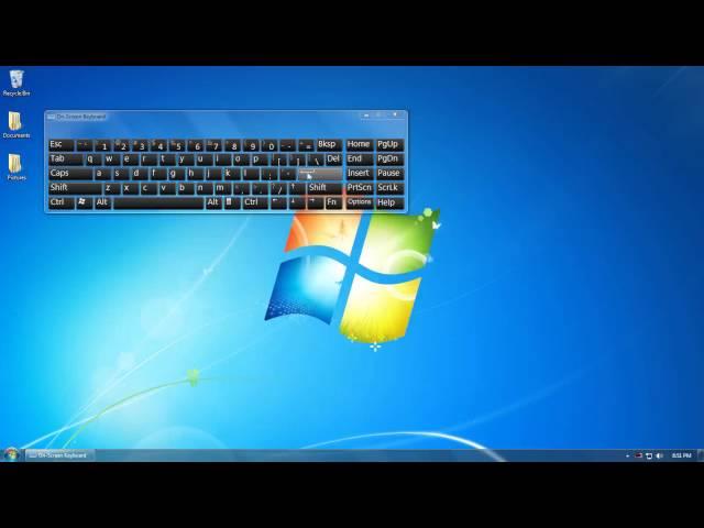 How to open the On-screen Keyboard