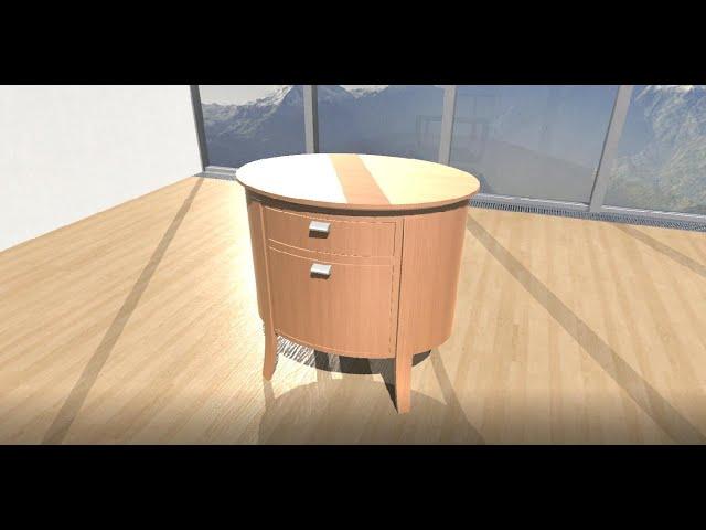 Disassembling Sidetable - Item Pack 1 - Disassembly 3D