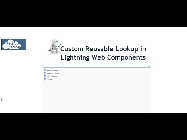 Custom Lookup in LWC || Lookup in Lightning Web Components || Auto Complete in LWC