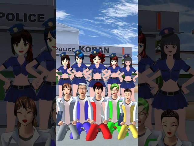Sakura school vs Police #sakuraschoolsimulator #sakura #tiktokviral