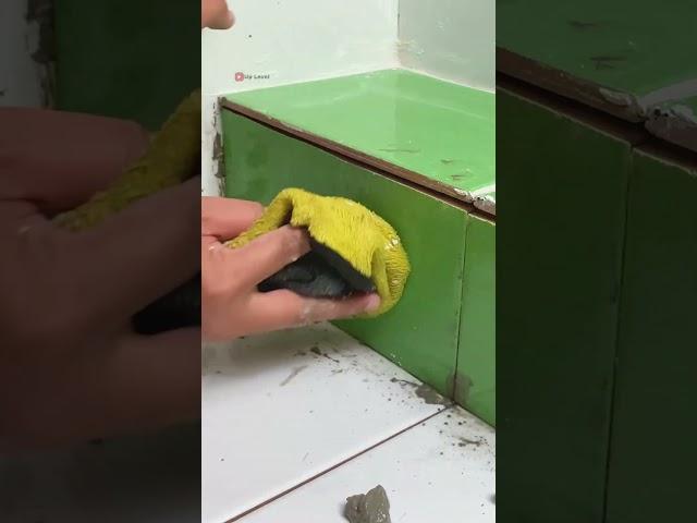 Perfect Tile Cut – Seamless Finish Like a Pro!  #tilecutting #tilingtips