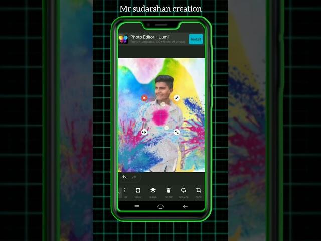 | Holi special | photo editing tutorial in inshort app | #inshot #viralvideo #shortfeed #editing