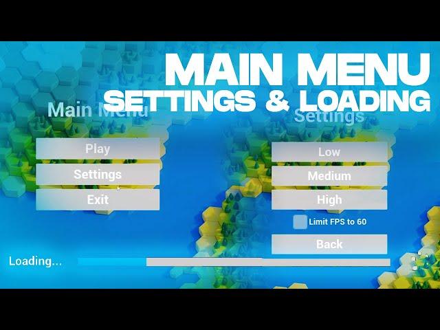 Main Menu, Settings & Loading Screen Unreal Engine 5 Blueprint Tutorial - Free Project Download