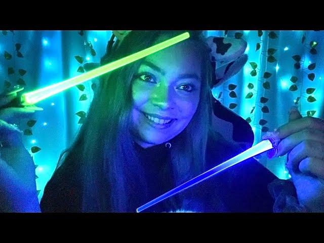 ASMR 1 Hour Eye Scanning with Lights  (light triggers, no talking)