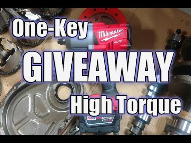 GIVEAWAY! Milwaukee M18 FUEL w/ ONE-KEY High Torque 1/2" Impact Wrench