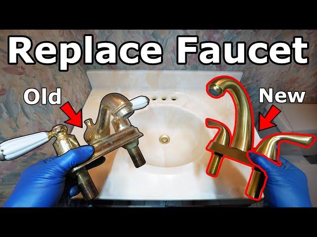 DIY: How to Replace and Install a Bathroom Sink Faucet