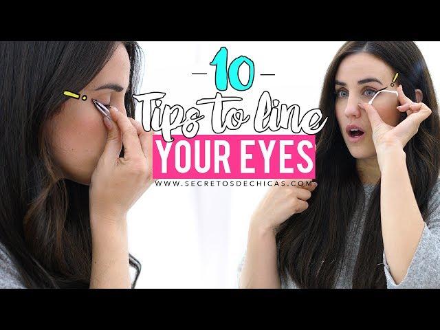 10 TRICKS TO LINE YOUR EYES | EYELINER HACKS