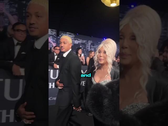 Cher and Alexander Edwards Share Romantic Moments at SNL 50th Anniversary in NYC.