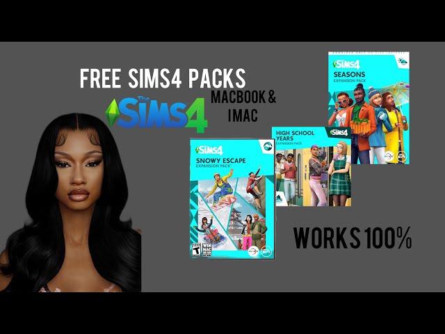 Tutorial : ALL THE SIMS 4 PACKS FOR FREE, FOR MACBOOK& IMAC