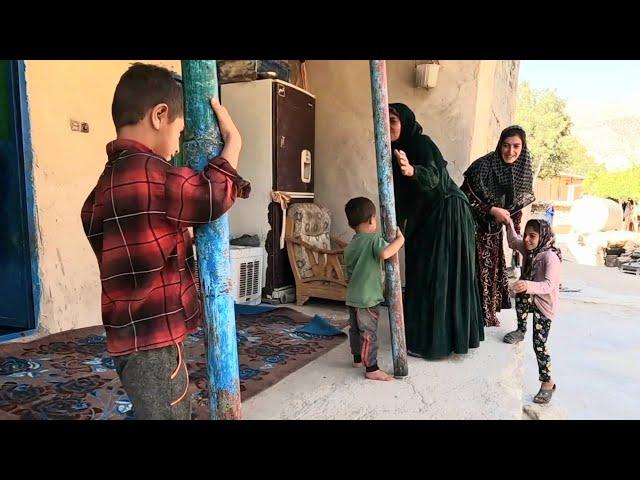 "Happy Moments of Zahra and the Kids Meeting Their Aunt at Their Father's House in Dehzeer"